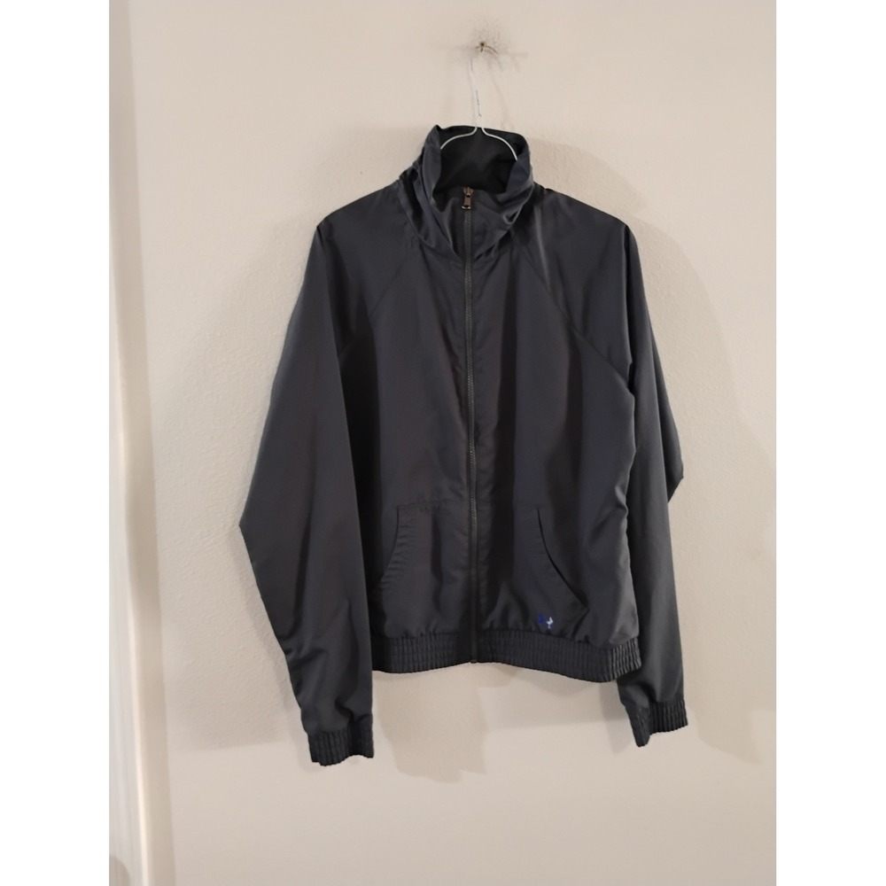 Under Armour Mens Track Jacket Gray Full Zip Mesh Lined Semi-Fitted Medium